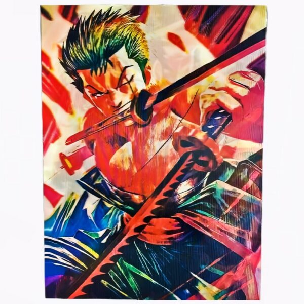 Poster 3D Lenticular Luffy, Zoro y Sanji