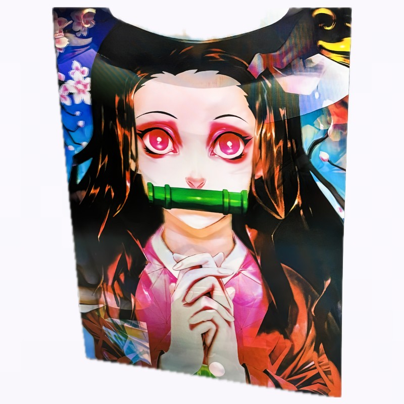 Póster 3D lenticular Nezuko, Tanjiro y Muzan