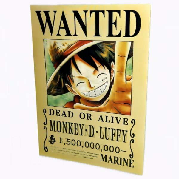 Póster 3D lenticular Wanted Mugiwaras