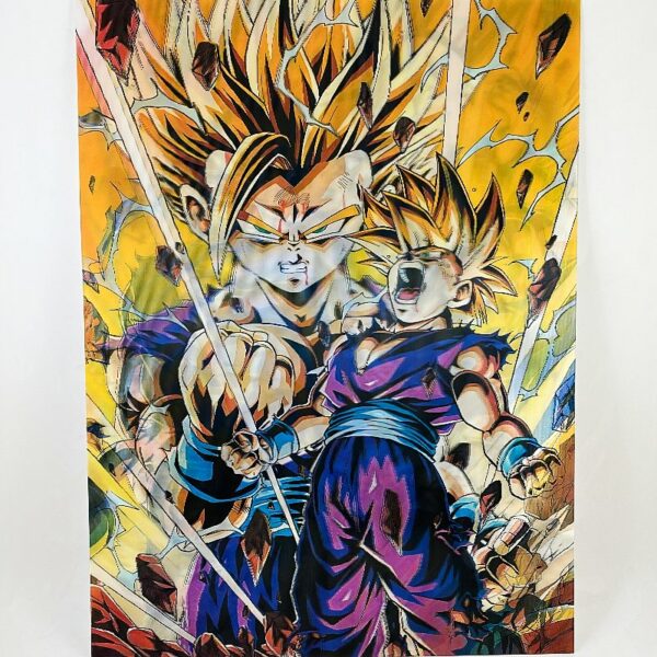 Poster 3D Lenticular Gohan, Goku y Vegeta