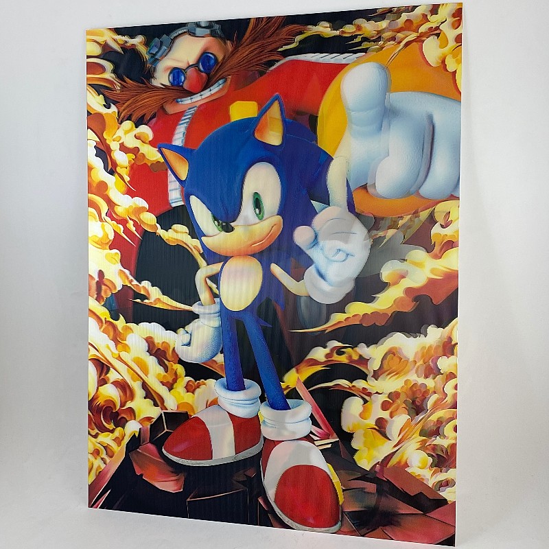 Poster 3D Lenticular Sonic