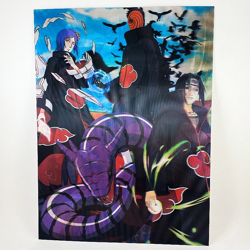 Poster 3D Lenticular Personajes Naruto