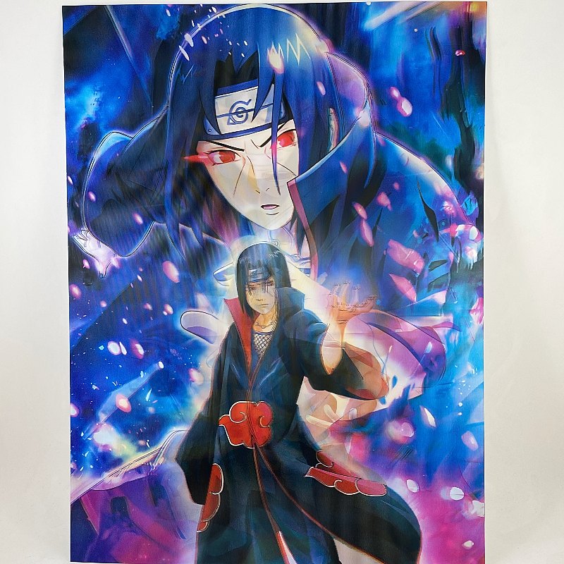 Poster 3D Lenticular Itachi, Sasuke y Naruto