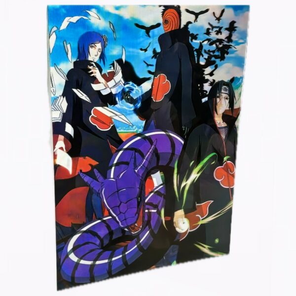 Póster 3D Lenticular Personajes Naruto