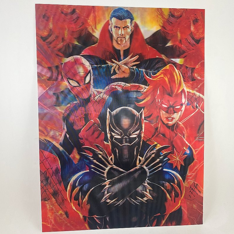 Poster 3D Lenticular Súper Héroes Marvel