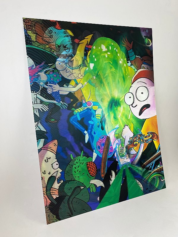 Poster 3D Lenticular Rick and Morty