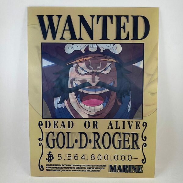 Poster 3D Lenticular Gold D. Roger, Luffy y Ace