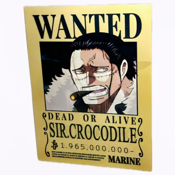 Póster 3D Lenticular Crocodile , Mihawk y Doflamingo