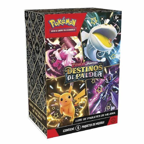 Caja 6 Sobres Cartas Pokémon Destinos de Paldea (Español)