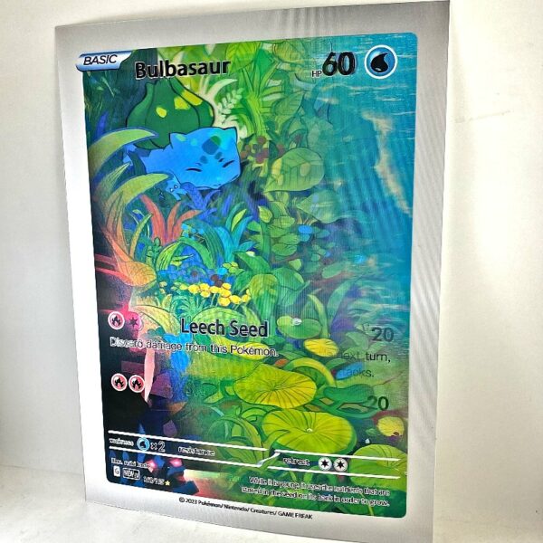 Poster 3D lenticular Cartas Squirtle, Bulbasaur y Charmander