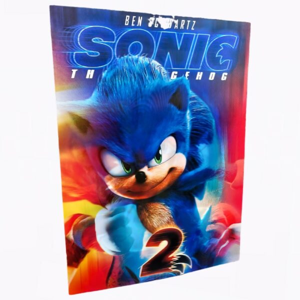 Póster 3D Lenticular Knuckles, Tails y Sonic