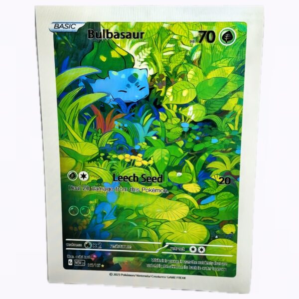 Poster 3D lenticular Cartas Squirtle, Bulbasaur y Charmander