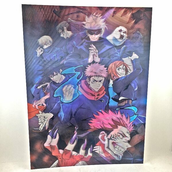 Poster 3D Lenticular Personajes Jujutsu Kaisen