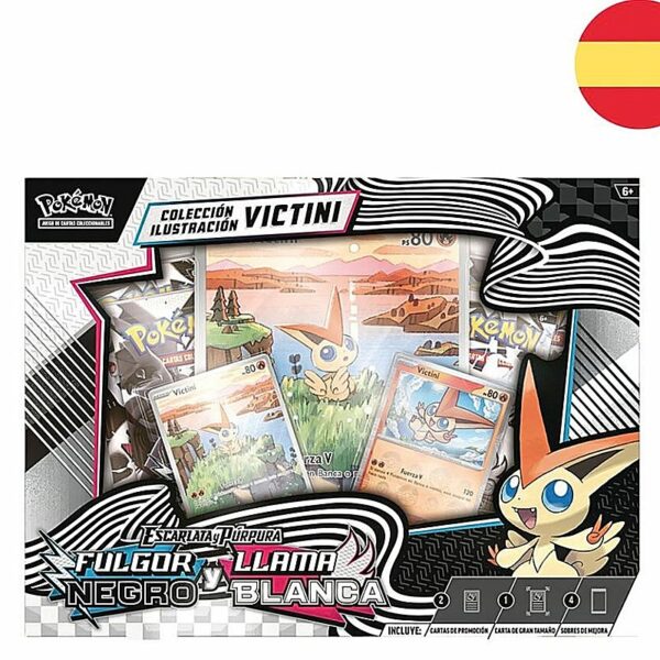 Caja Victini Fulgor Negro y Llama Blanca (Español)