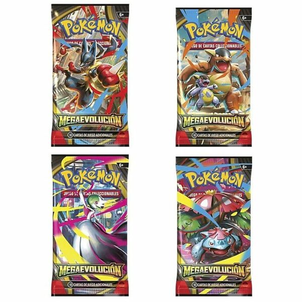 Sobres Cartas Pokémon Megaevolución (Español)