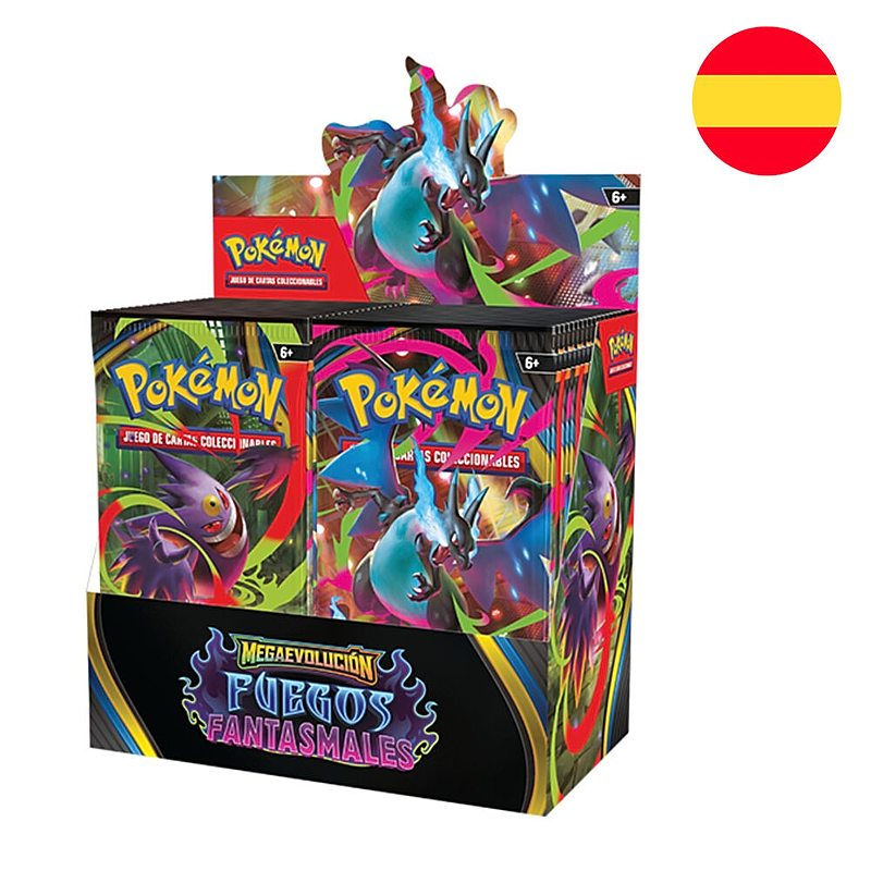 Sobres Cartas Pokémon Fuegos Fantasmales (Español)