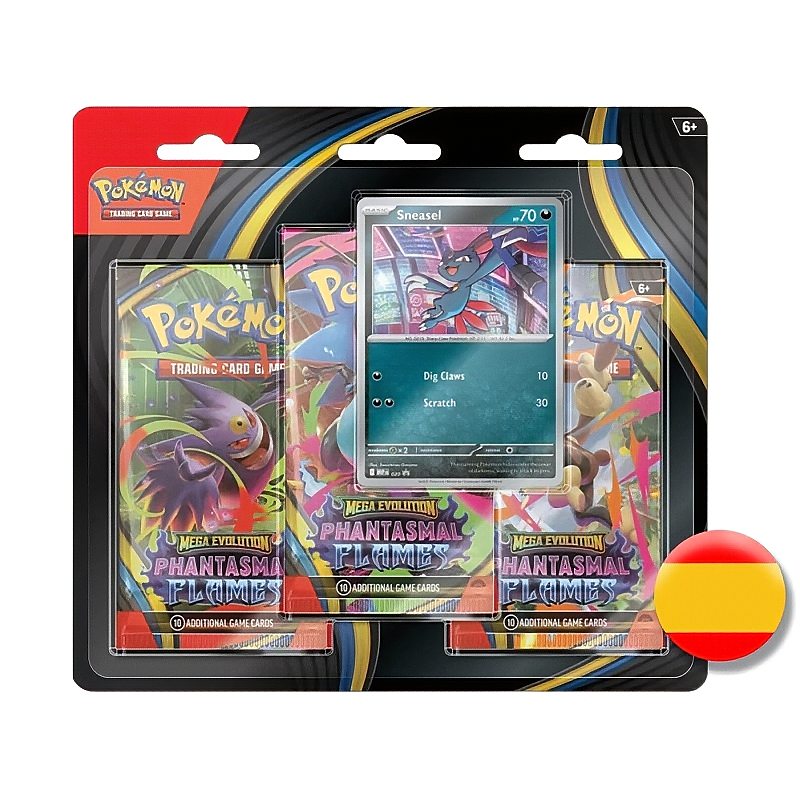 Blíster sobres Fuegos Fantasmales Sneasel (Español)