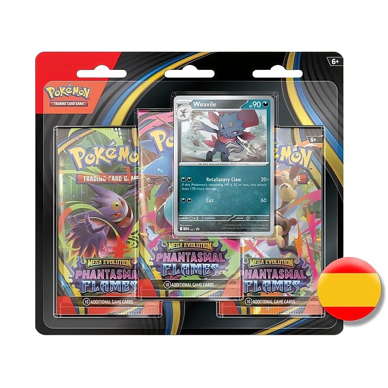 Blíster Sobres Fuegos Fantasmales Weavile (Español)