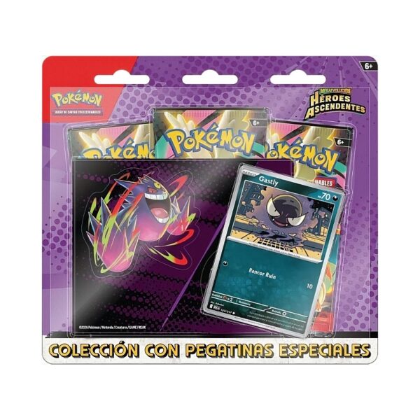 Héroes Ascendentes - Colección con Pegatinas Gastly (Español)
