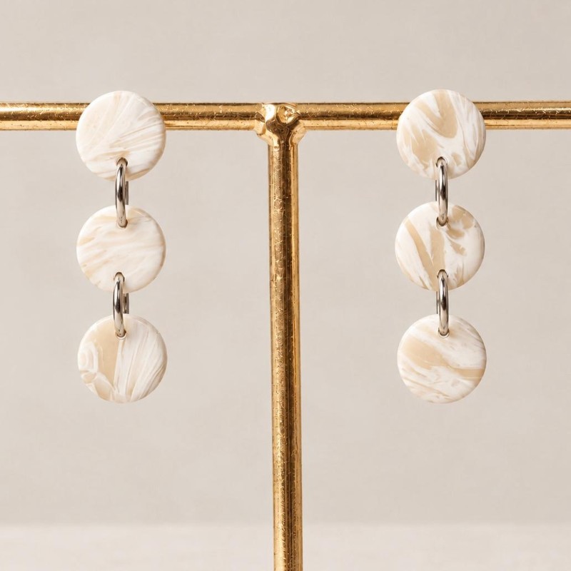 Pendientes Alma Blanco