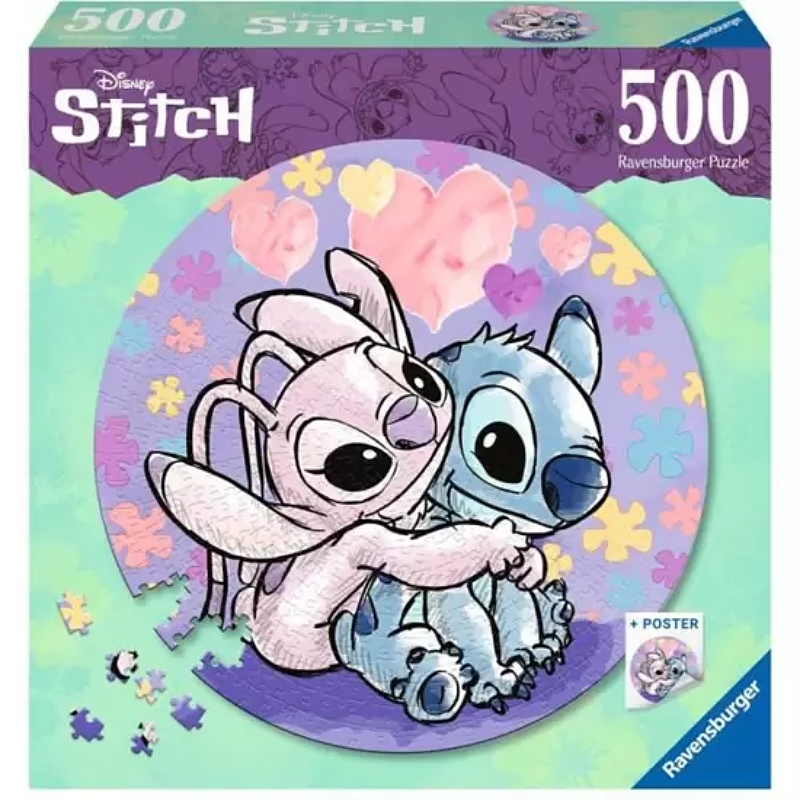 Puzzle Redondo Stitch (500 piezas)