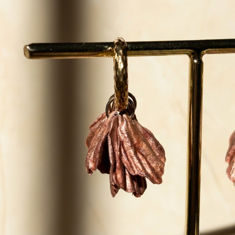 Pendientes Linda Beige y Marron