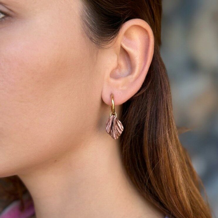 Pendientes Linda Beige y Marron