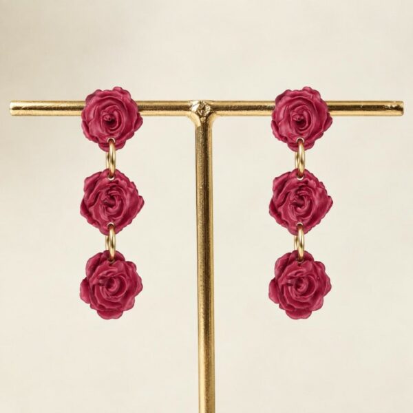 Pendientes Rosa Largos