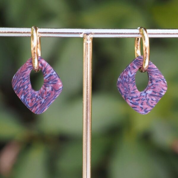 Pendientes Siena estampado 03